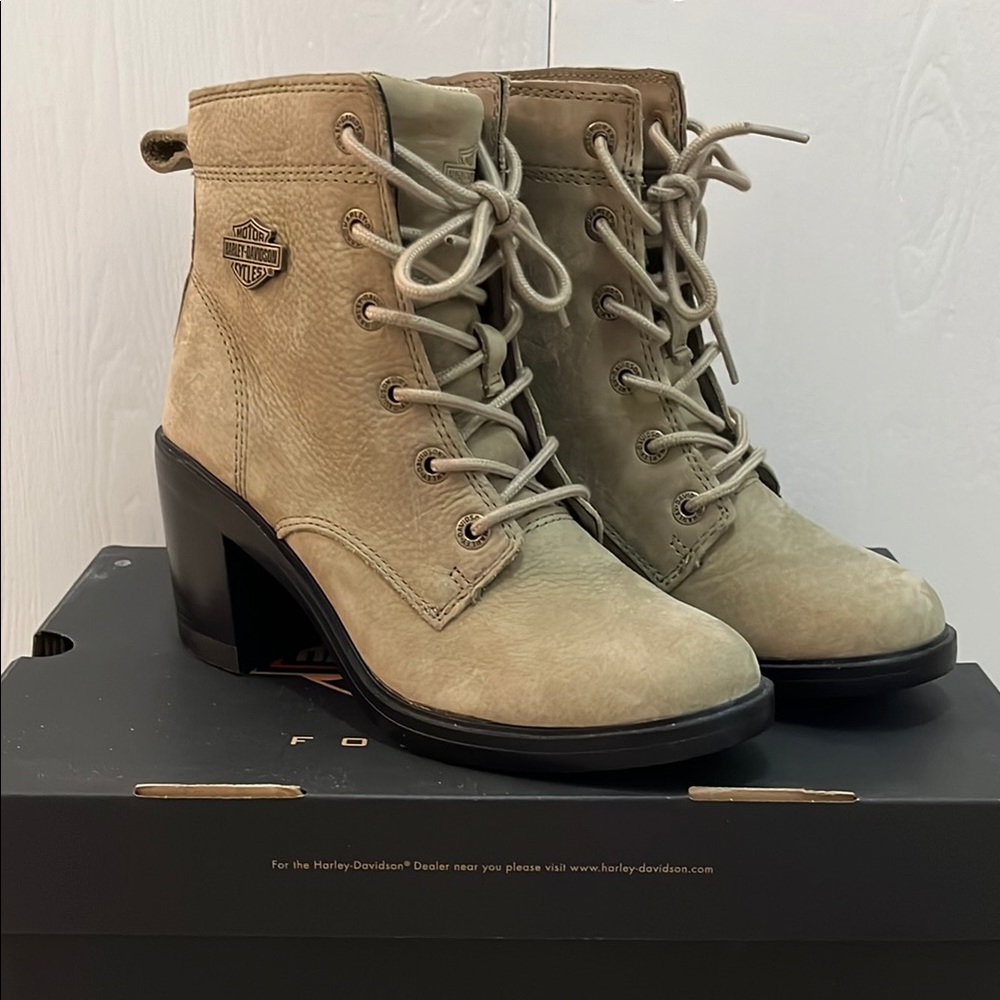Harley-Davidson Women's Hunter Green Ankle Boots
